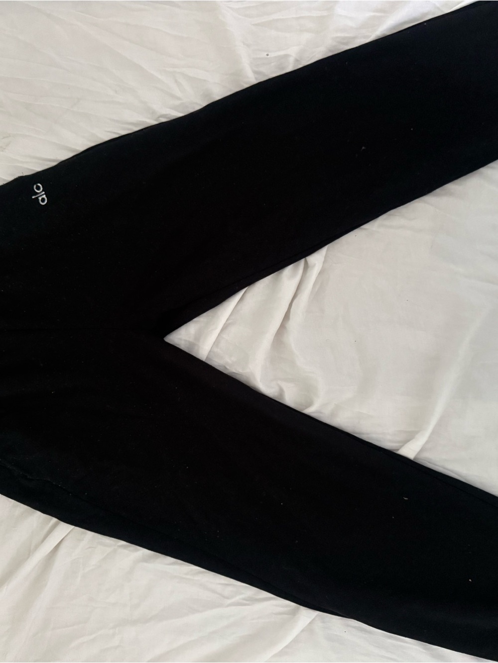 ALO Yoga Women's Black Jeggings with Subtle Logo